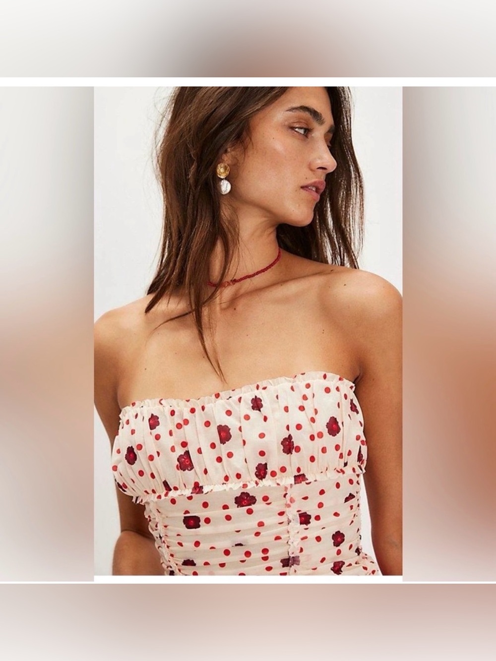 Free People Scottie Printed Tube Top